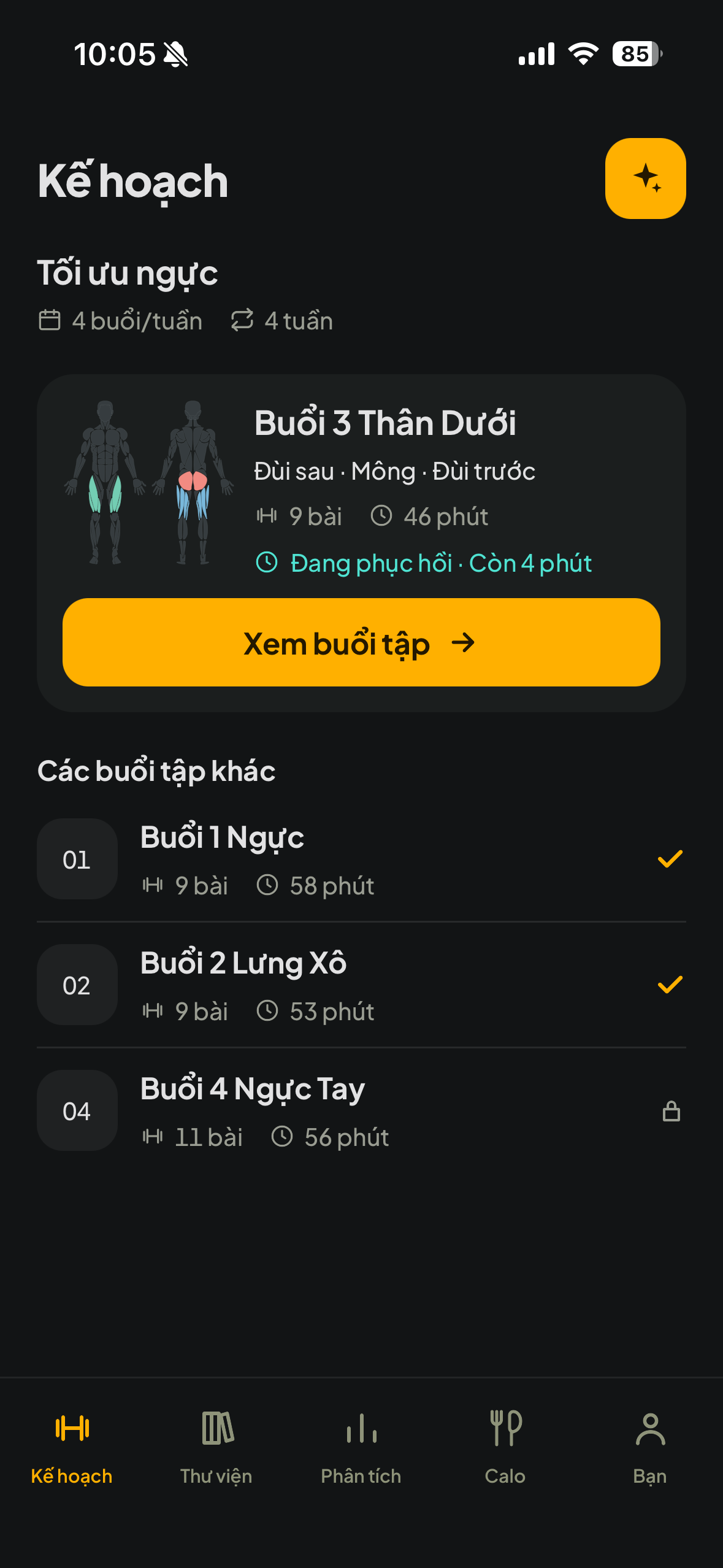 Lịch tập